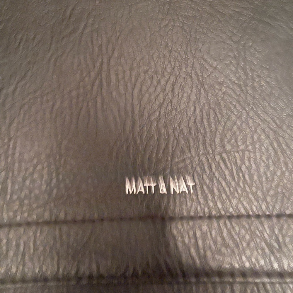 NwoT Matt & Nat Vegan Leather Black Backpack - Picture 2 of 4